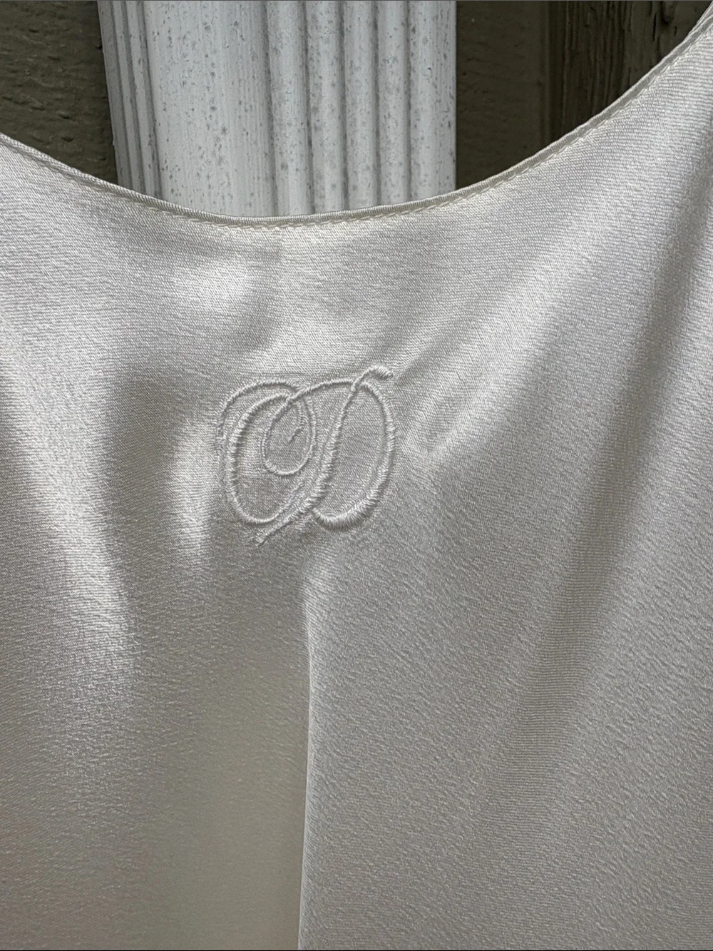 Vtg Dior White Satin Slip Dress from NeimanMarcus. Sz Pettitte. Worn once. ❤️❤️ - Picture 4 of 9